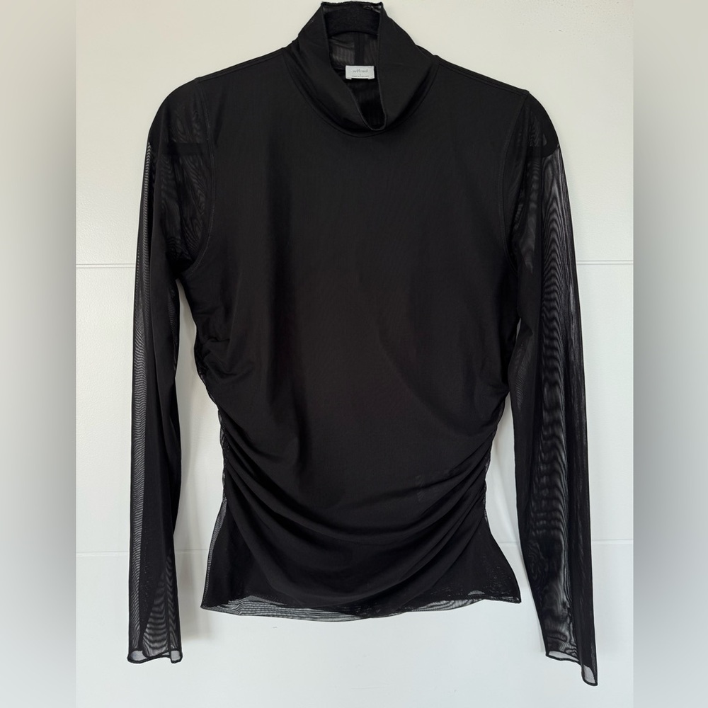 Wilfred Mesh Ruched Top